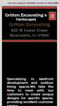 Mobile Screenshot of grittenexcavating.com